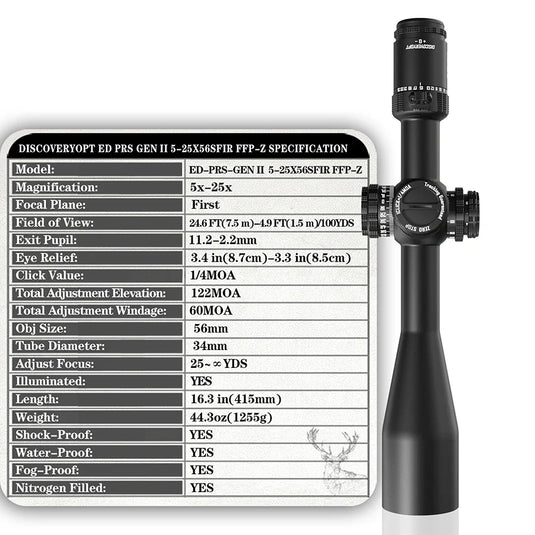DISCOVERYOPT ED-PRS GENⅡ 5-25X56SFIR FFP
