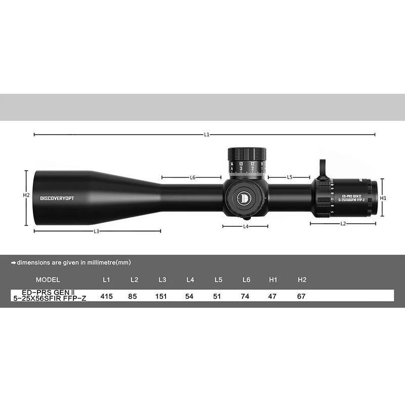 Load image into Gallery viewer, DISCOVERYOPT ED-PRS GENⅡ 5-25X56SFIR FFP
