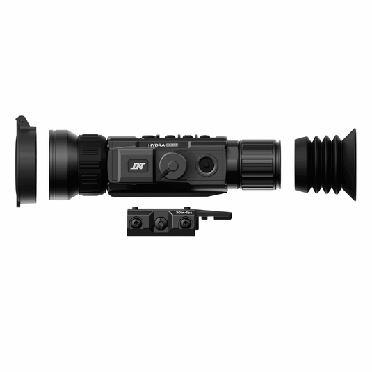 DNT Optics HS650R - Hydra-LRF 640x512 50mm Multi-Function Thermal Scopewith LRF, Ballistic Calculator, Charger and Batteries