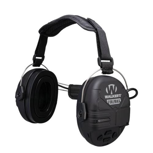 Walker Firemax Rechargeable Digital Muff Behind The Neck 20db Black Ear Protection