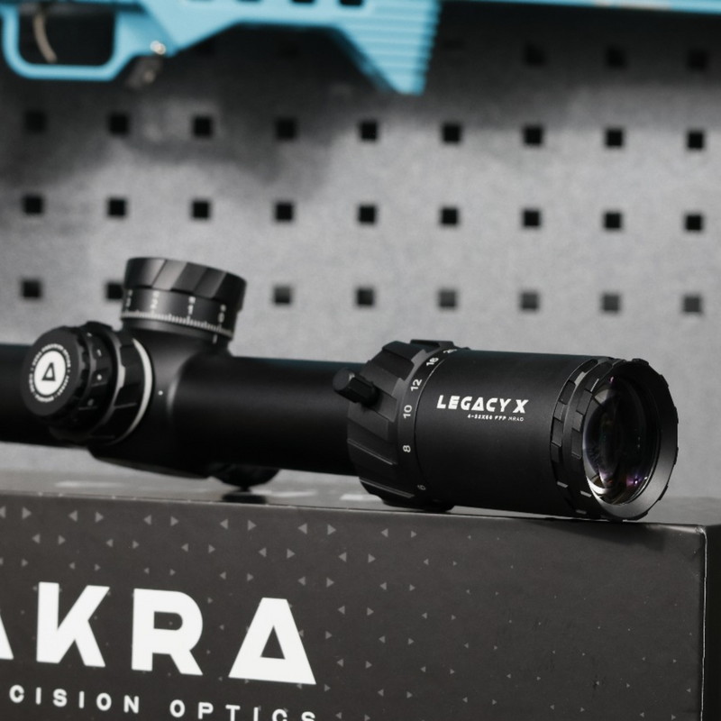 Load image into Gallery viewer, AKRA LEGACY X 4-32x56 FFP MRAD Scope
