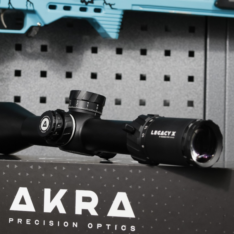 Load image into Gallery viewer, AKRA LEGACY X 4-32x56 FFP MRAD Scope
