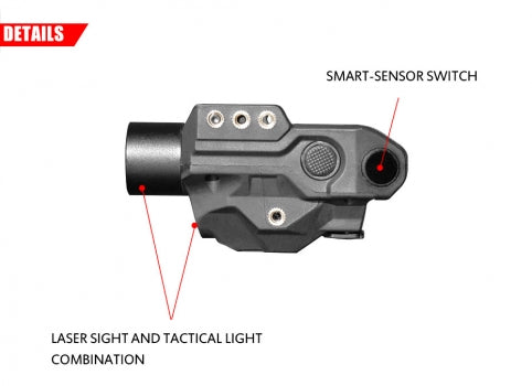 Load image into Gallery viewer, MTG L9 Tactical Green Laser Sight &amp; High Lumens Led Combo
