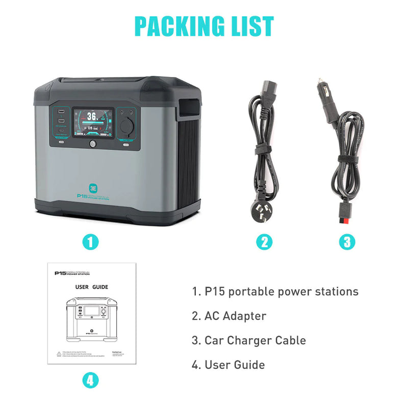 Load image into Gallery viewer, E-Able P15 1500W Portable Power Station
