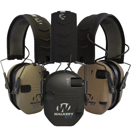 Walker Razor X-Trm Slim Electronic Muff Comfort Gel Pads + Cool Mesh Headband 21 Db Ear Protection