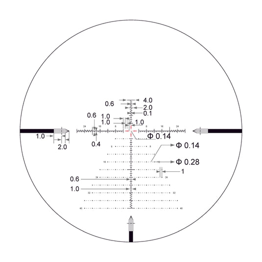 Arken SH4 4-16X50 GEN2 FFP MOA VPR Illuminated Reticle with Zero Stop - 34mm Tube