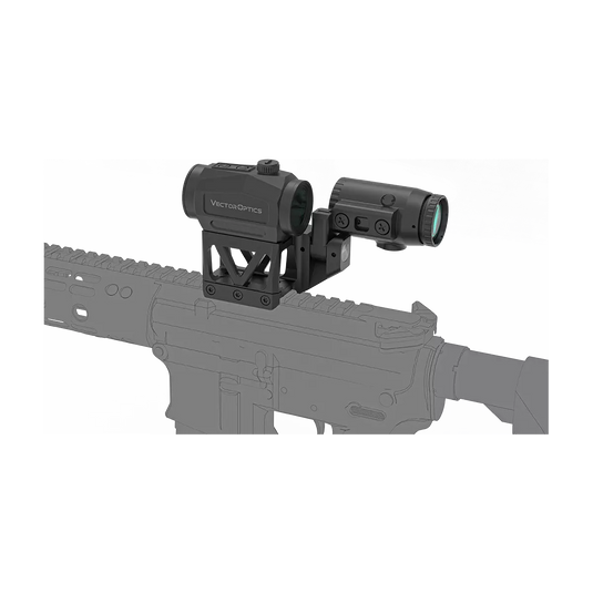 Vector Optics Scrapper 1x29 MRT Red Dot & Paragon 3x Magnifier Kit with Integrated One-Piece Picatinny Mount