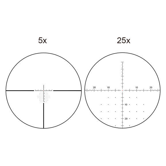Load image into Gallery viewer, Vector Sentinel 5-25x50 HD FFP 1/4 MOA , ZERO STOP Rifle Scope
