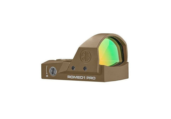 Sig Sauer Romeo1Pro Reflex Sight 6MOA Steel Shroud FDE