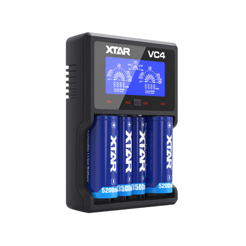 XTAR VC4 - 4 x Battery Charger