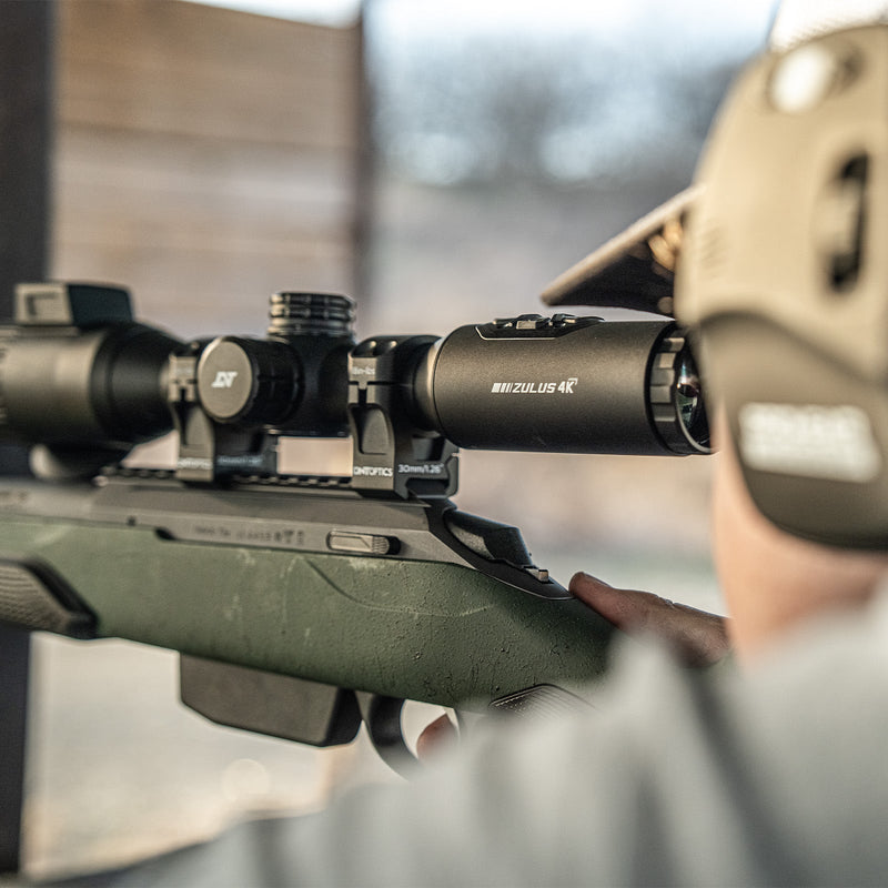 Load image into Gallery viewer, DNT ZULUS 4K Tube-Style 6-24x Digital Day &amp; Night Vision Scope with Laser Rangefinder and DNT Ballistic Engine
