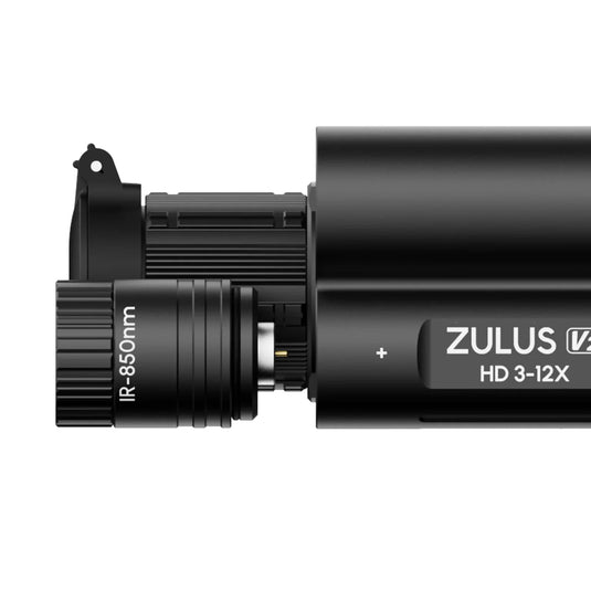 ZULUS HD V2 3-12X Digital Night Vision Scope With Laser Rangefinder, Ballistic Calculator, Charger and Batteries
