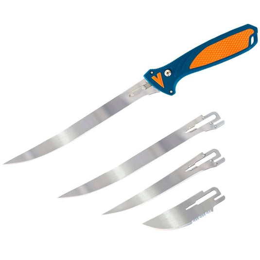 Havalon Talon Fish Interchangeable Fixed Blade Knife Set - Orange