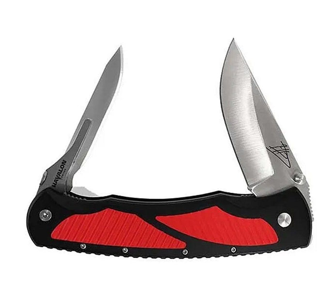 Havalon XTC-TRED Titan Double Blade Folding Knife - Red/Black
