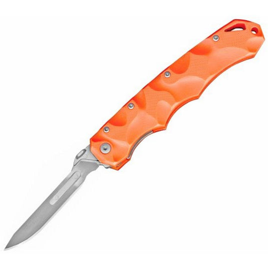 Havalon Piranta Stag Folding Knife - 2.75", Orange