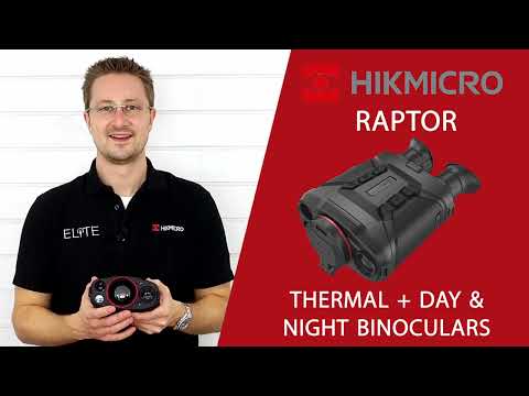 Load and play video in Gallery viewer, HikMicro Raptor RH50LN 50mm Handheld Thermal Fusion Optical IR LRF Binoculars
