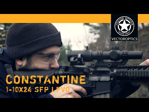 Load and play video in Gallery viewer, Vector Constantine 1-10x24 Fiber Dot Reticle
