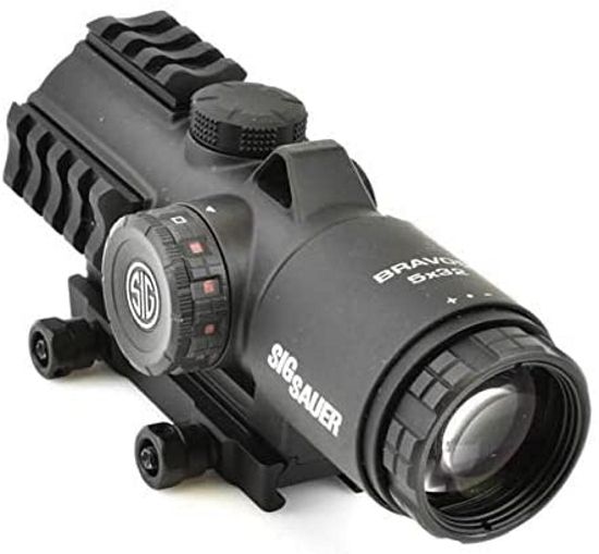 Load image into Gallery viewer, Sig Sauer Bravo5 5x30mm Battle Red Dot Sight - Horseshoe Dot, Black
