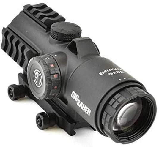 Sig Sauer Bravo5 5x30mm Battle Red Dot Sight - Horseshoe Dot, Black