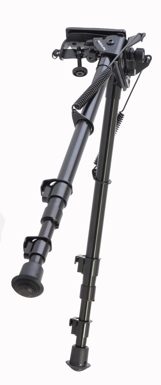 Load image into Gallery viewer, Rudolph Swivel Bipod - Black Aluminium 13&quot;-27&quot;
