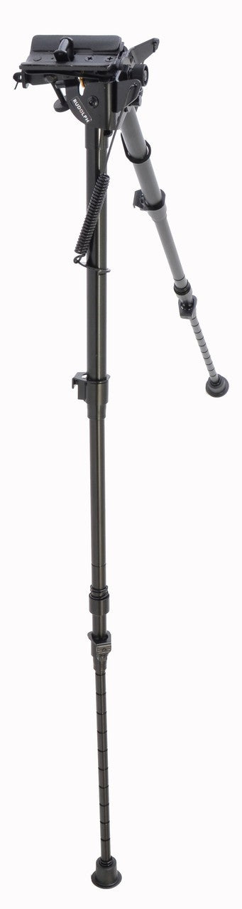 Load image into Gallery viewer, Rudolph Swivel Bipod - Black Aluminium 13&quot;-27&quot;
