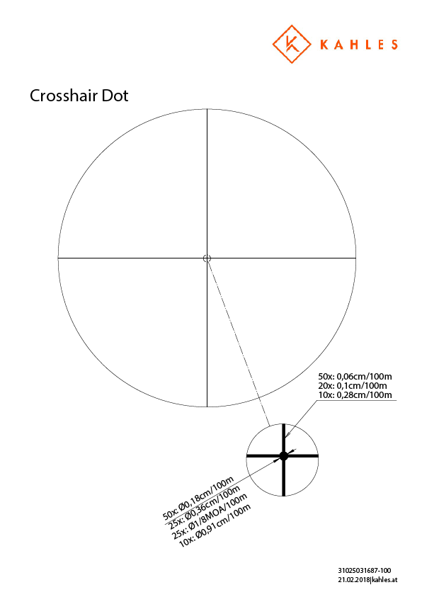 Load image into Gallery viewer, Kahles K1050 10-50x56 Crosshair Dot
