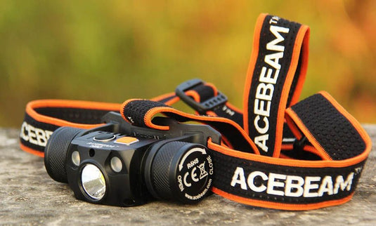 Acebeam H30 Headlamp - 4000 Lumens, Red + UV