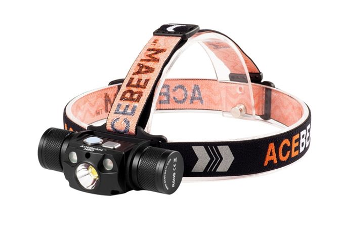 Acebeam H30 Headlamp - 4000 Lumens, Red + UV