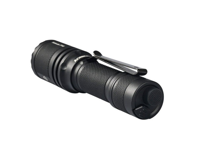 Load image into Gallery viewer, Acebeam P16 Defender Dual Tail Switch Tactical Flashlight - 1800 Lumens, Black
