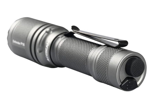 Acebeam P16 Defender Dual Tail Switch Tactical Flashlight - 1800 Lumens, Grey