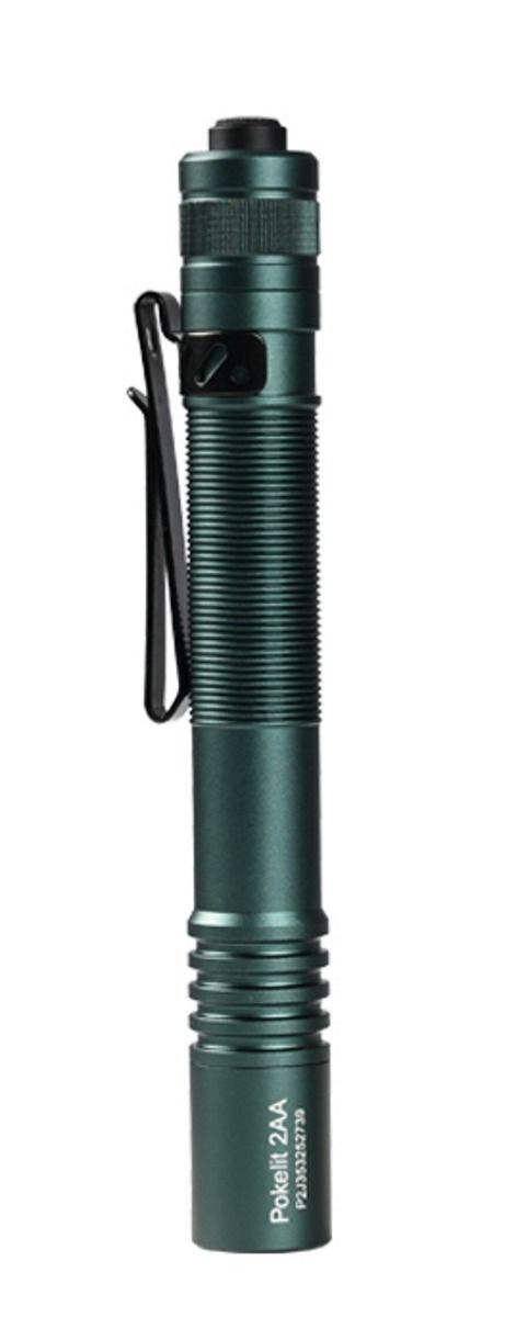 Load image into Gallery viewer, AceBeam Pokelit 2AA Everyday Carry Flashlight - 600 Lumens, Forest Green
