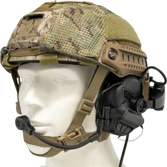 Earmor MilPro M32X Mark3 Noise Reducing Helmet Headset - Black