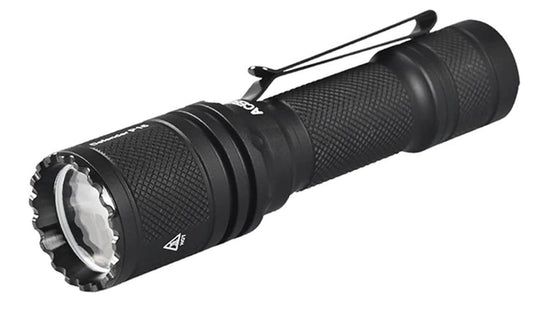 Acebeam P16 Defender Dual Tail Switch Tactical Flashlight - 1800 Lumens, Black