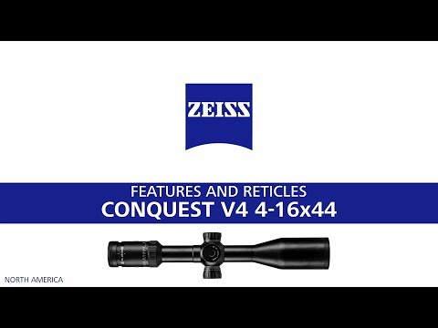 Load and play video in Gallery viewer, Zeiss Conquest V4  4-16x44 RET 94 (ZMOA - 2) Ballistic Turret
