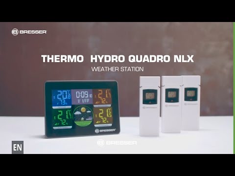 Load and play video in Gallery viewer, Bresser Quadro NLX Thermo/Hygrometer
