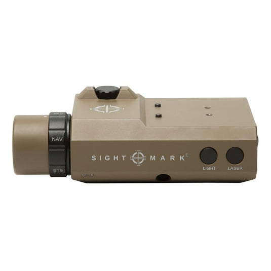 Sightmark LoPro Combo Flashlight (Visible And IR) And Green Laser Sight - Dark Earth